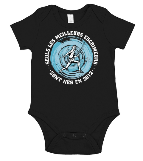 Fencers born in 2012 Birthday Vintage Short Sleeve Baby One-Piece