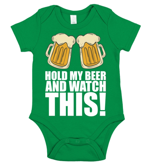 Hold My Beer And Watch This Short Sleeve Baby One-Piece