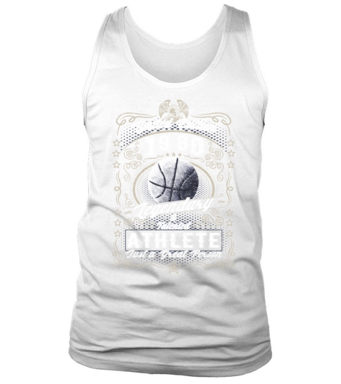 Vintage 1980 Basketball Birthday Gift Sport Hobby Tank Top Unisex