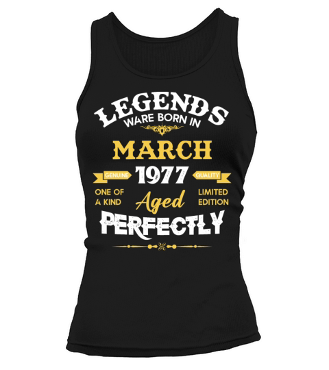Vintage Aged To Perfection March 1977 Tank top Woman