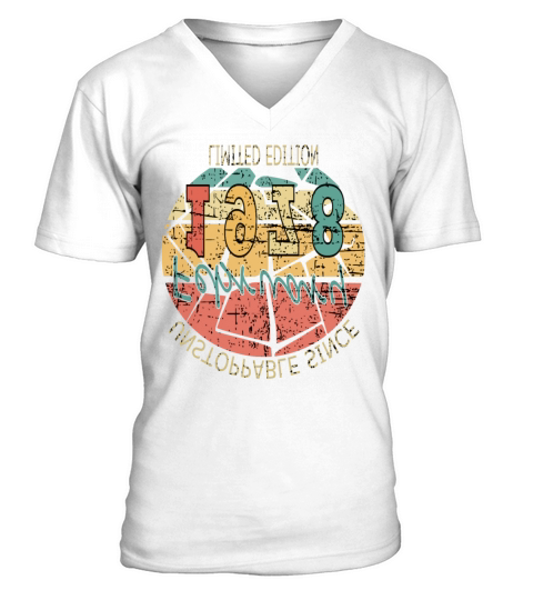 Vintage 1978 Vintage Retro Birthday Gift V-Neck T-shirt