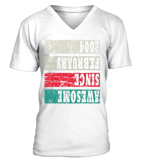 Vintage 19th Birthday 2004 Sports Gift V-Neck T-shirt