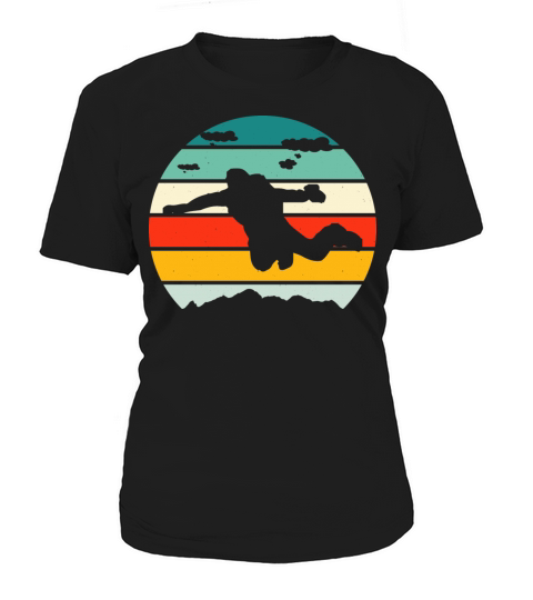 Vintage Skydiving Parachuting Retro Skydiver Women's T-Shirt