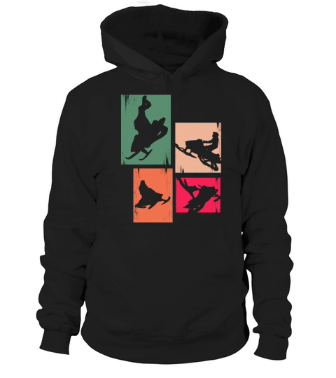 Snowmobile Vintage Snowmobiling Hoodie Unisex