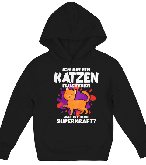 Cat German Quote Kids Hoodie