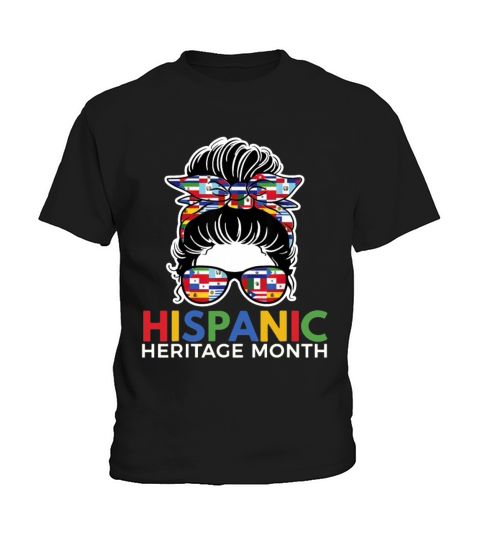 National Hispanic Heritage Month Latina Women Kids T-Shirt