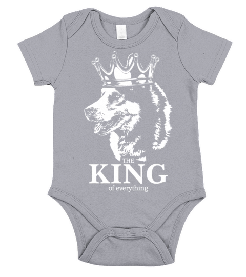 Siberian Husky dog King of everything quote Short Sleeve Baby One-Piece