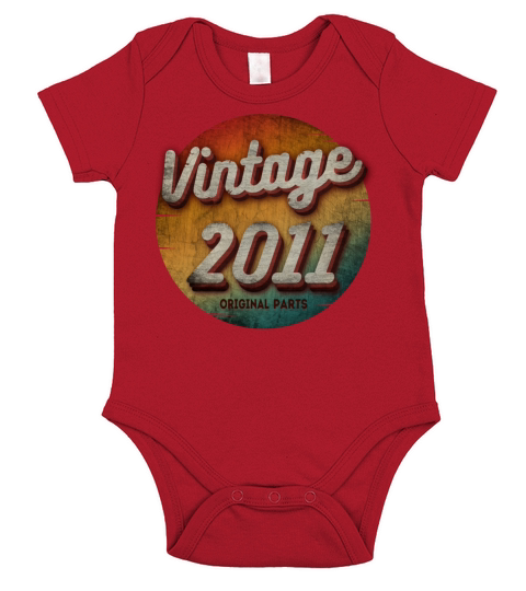 VINTAGE 2011 ORIGINAL PARTS Short Sleeve Baby One-Piece