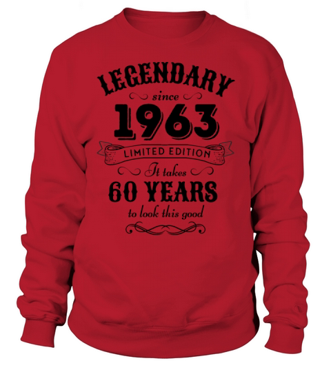 60th Birthday Vintage 1963 Sweatshirt Unisex