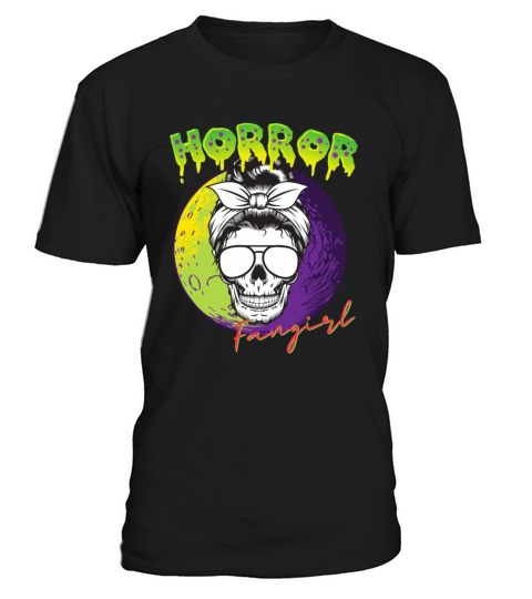 Horror Fangirl Skull Design T-Shirt Unisex