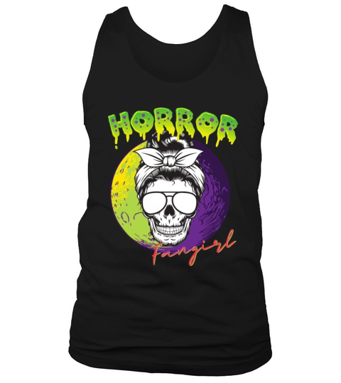 Horror Fangirl Skull Design Tank Top Unisex