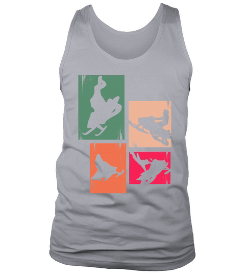 Snowmobile Vintage Snowmobiling Tank Top Unisex