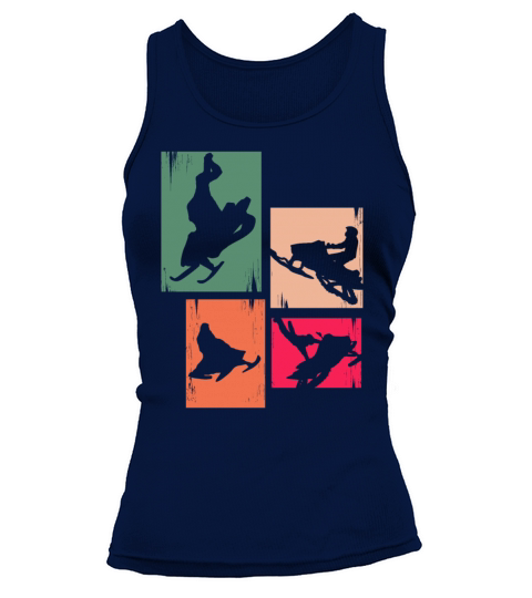 Snowmobile Vintage Snowmobiling Tank top Woman