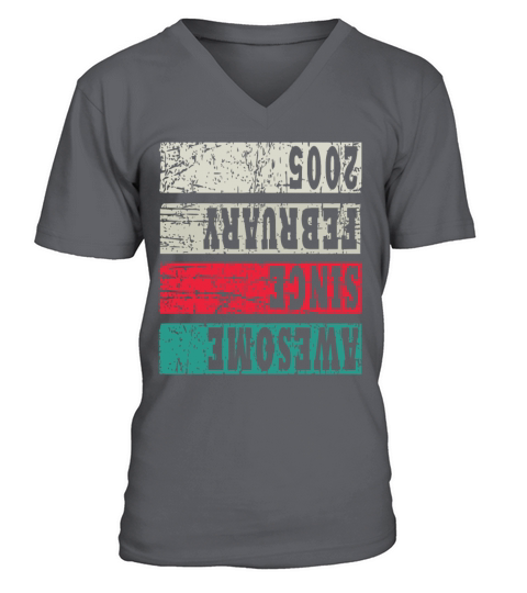 Vintage 18th Birthday 2005 Sports Gift V-Neck T-shirt