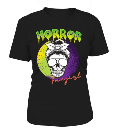 Horror Fangirl Skull Design Women's T-Shirt