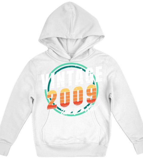 Vintage 2009 Shirt for Men Women 14 Year Old 14th Kids Hoodie