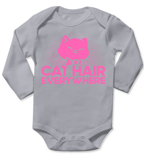 Cat Hair Everywhere Kitten Quotes Cat Lover Gift Long Sleeve Baby One-Piece