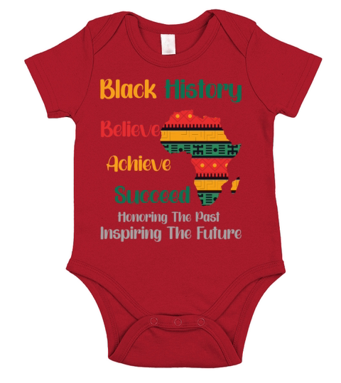 Honoring Past Inspiring Future Black History Month Short Sleeve Baby One-Piece