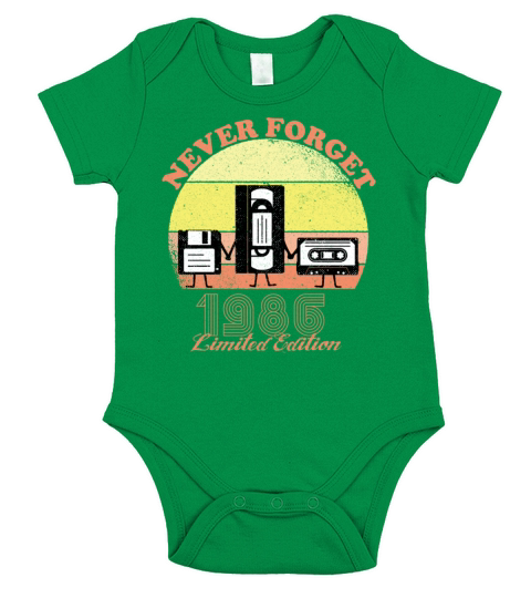 Never Forget 1986 Birthday - Limited Edition - Vin Short Sleeve Baby One-Piece