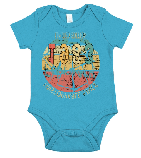 Vintage 1983 Vintage Retro Birthday Gift Short Sleeve Baby One-Piece