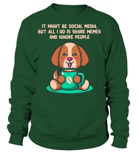 Born to Share Memes and Ignore People Introvert Fu Sweatshirt Unisex