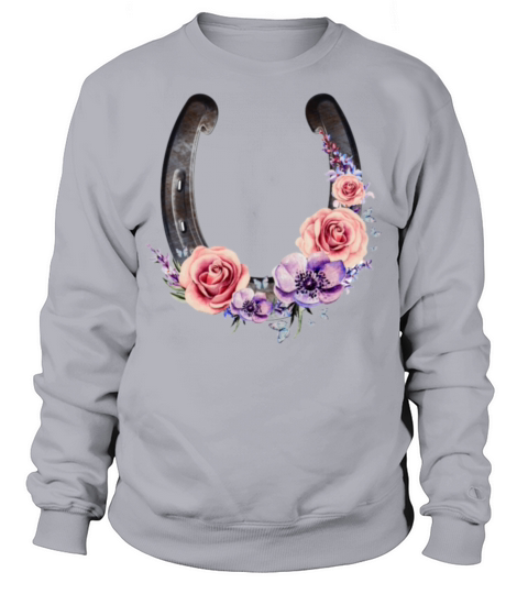 Lucky Floral Horseshoe Sweatshirt Unisex