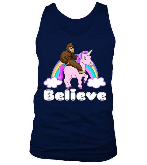 Bigfoot Riding A Unicorn Tank Top Unisex