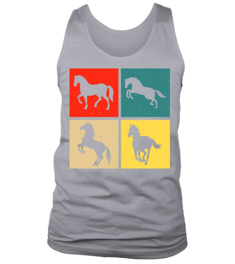 retro vintage horse colorful Tank Top Unisex