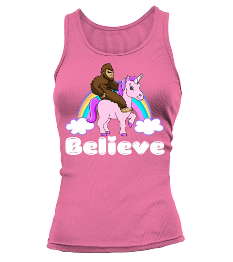 Bigfoot Riding A Unicorn Tank top Woman