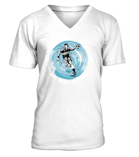 Handballers born in 1986 Birthday Vintage Ballgame V-Neck T-shirt