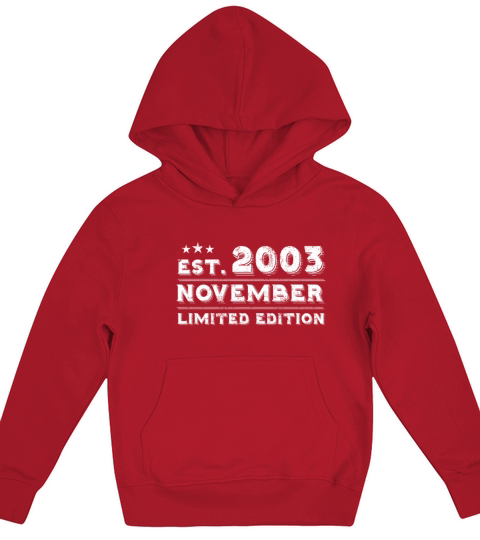 Est November 2003 - Birthday Present - Vintage Kids Hoodie