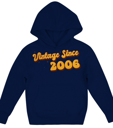 Vintage since 2006 17 Years Old - Groovy 17th Kids Hoodie