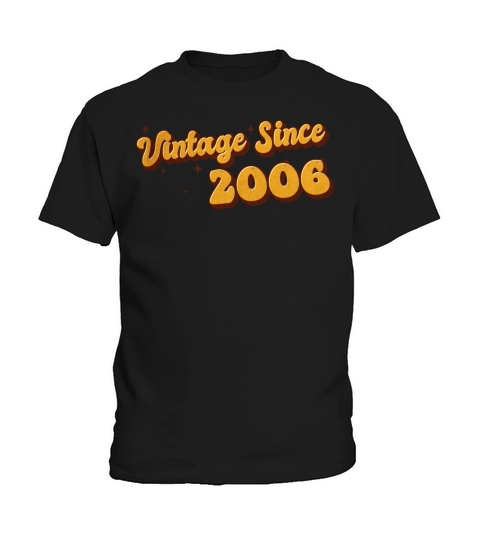 Vintage since 2006 17 Years Old - Groovy 17th Kids T-Shirt