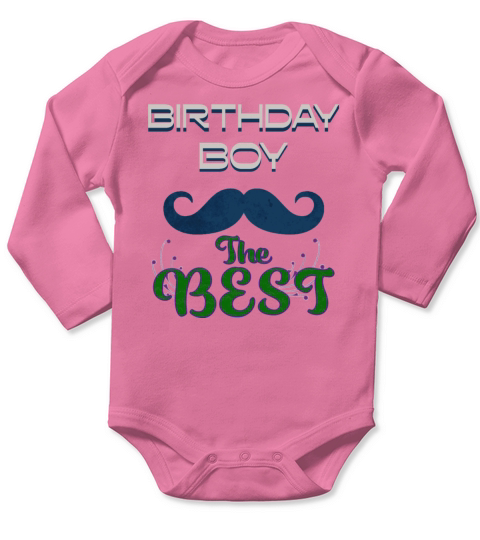 Birthday boy the best 1 Long Sleeve Baby One-Piece