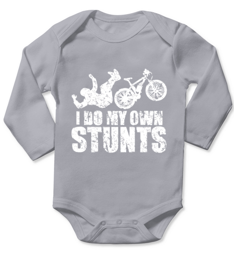 Vintage Funny Cycling Bike Stunts Quote - Biker Jo Long Sleeve Baby One-Piece