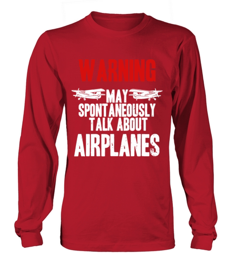 Talk about Airplanes - Funny Pilot and Aviationavi Long sleeved Unisex