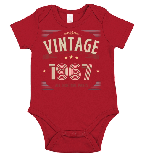 VINTAGE 1967 ALL ORIGINAL PARTS Short Sleeve Baby One-Piece