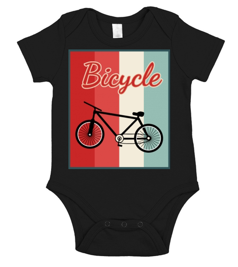 vintage bicycle Short Sleeve Baby One-Piece