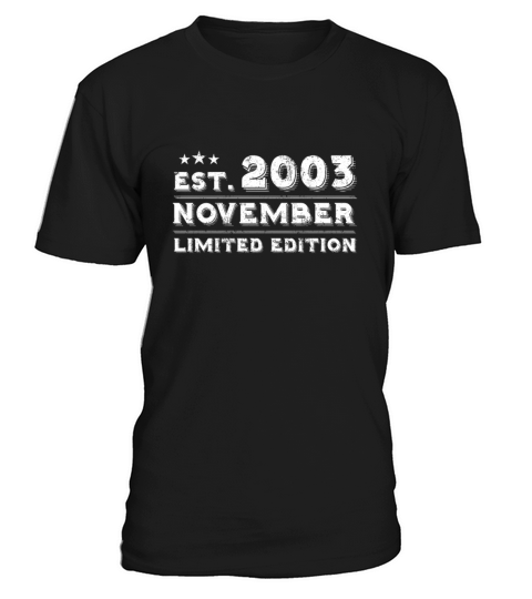 Est November 2003 - Birthday Present - Vintage T-Shirt Unisex