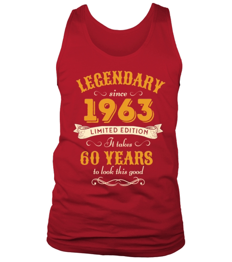 60th Birthday Vintage 1963 Tank Top Unisex