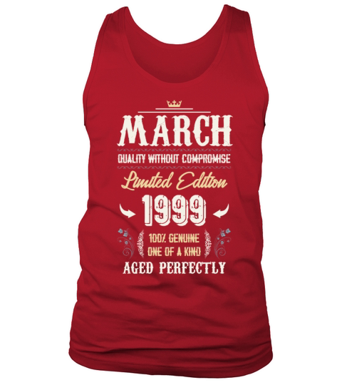 March 1999 Vintage Birthday Present Tank Top Unisex