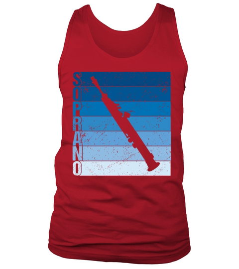 Vintage Soprano Saxophone Sax Musician Tank Top Unisex