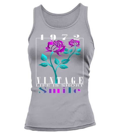 1972 Born Vintage Rose Gift Tank top Woman