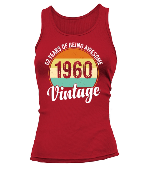 Vintage 1960 Limited Edition 62 Year Old Gifts Tank top Woman