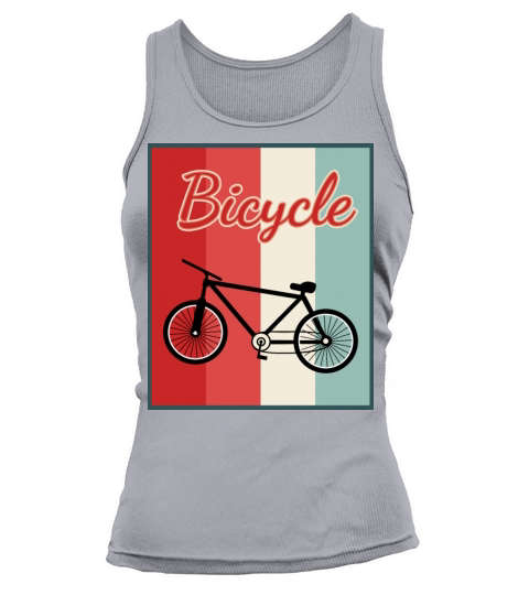 vintage bicycle Tank top Woman