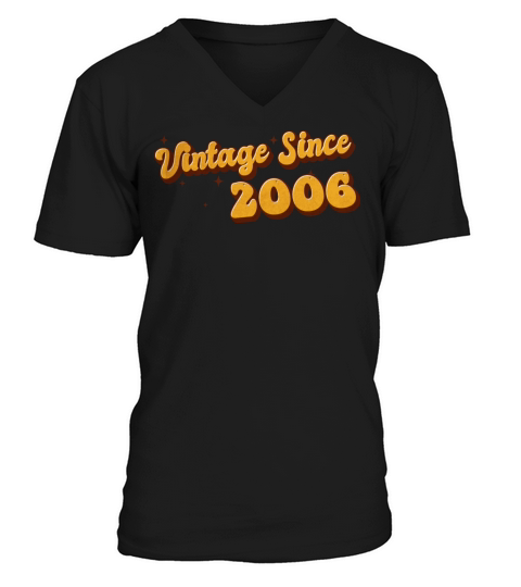 Vintage since 2006 17 Years Old - Groovy 17th V-Neck T-shirt