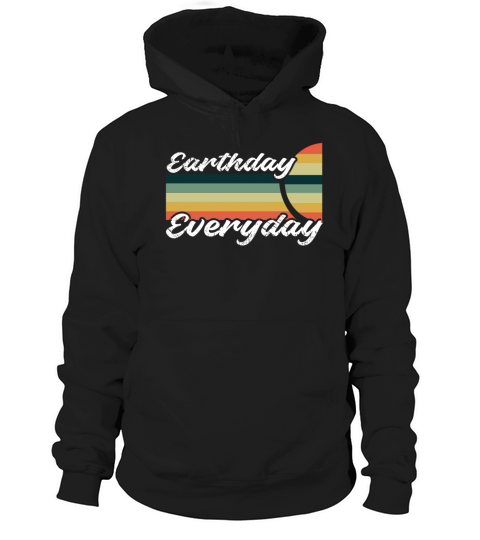 Everyday Planet Oceans Day Vintage Earth Day Hoodie Unisex