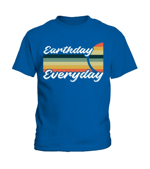 Everyday Planet Oceans Day Vintage Earth Day Kids T-Shirt
