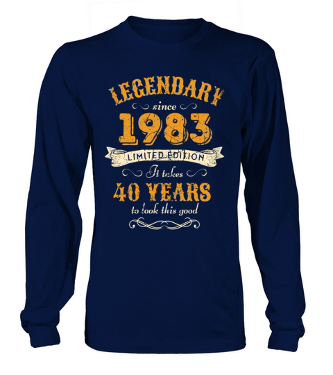 40th Birthday Vintage 1983 Long sleeved Unisex