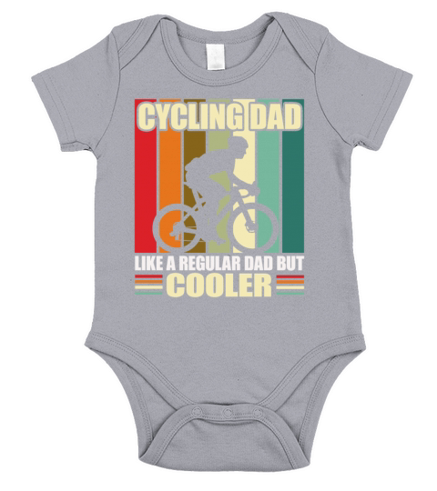 Cycling Dad Like A Regular Dad But Cooler Short Sleeve Baby One-Piece